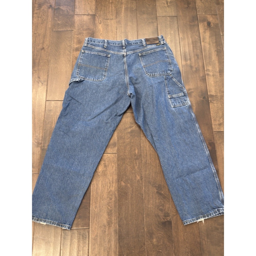 Wrangler‎ Carpenter Jeans Men's Size 38X30 Straight Leg Denim Blue Jeans Y2K